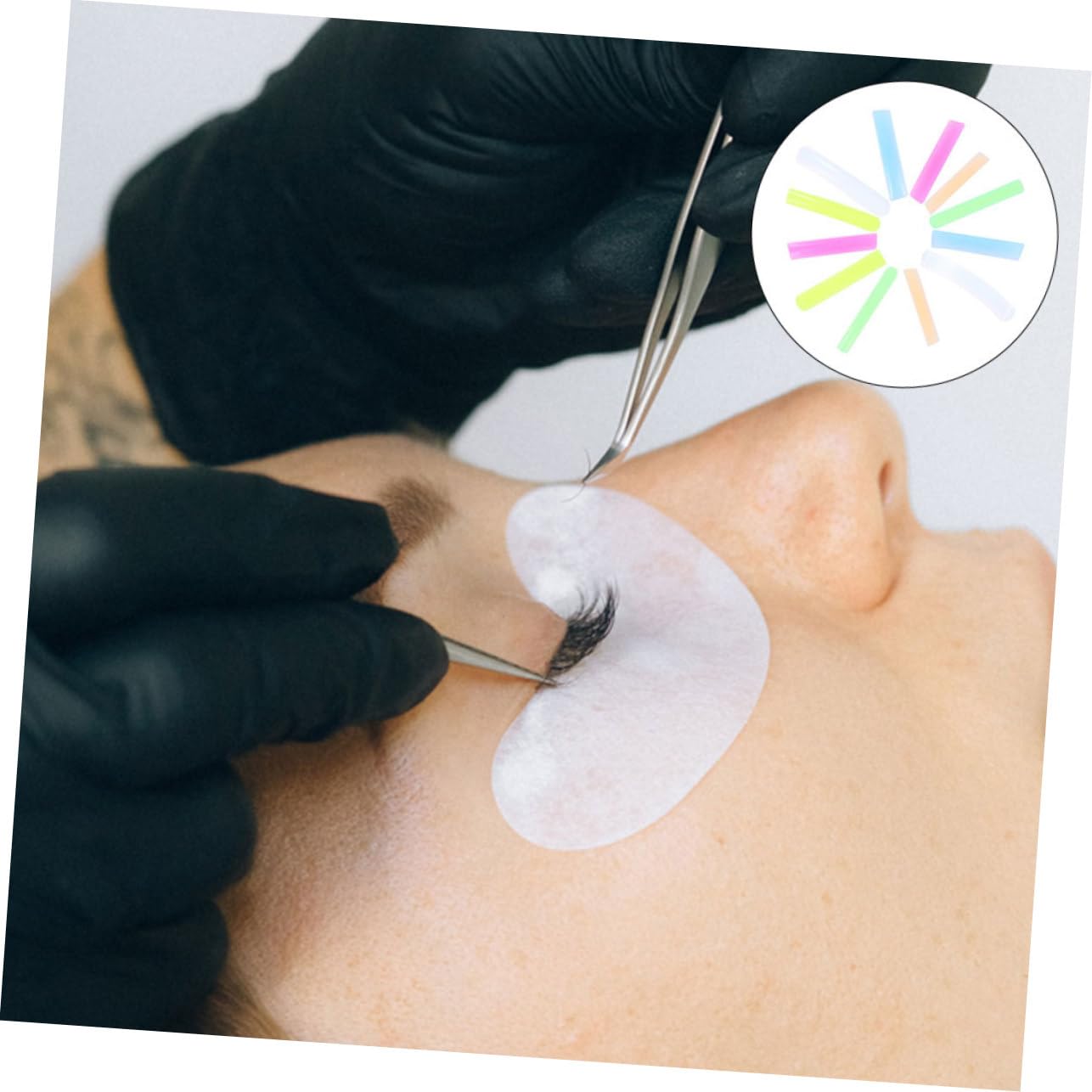 FOMIYES 72pares Almohadillas De Silicona Para Permantado De Pestañas De Rizador Accesorios De Elevación De Pestañas Herramientas De Belleza Para Uso Profesional y Casero
