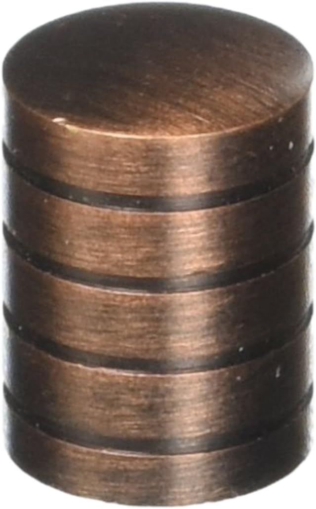 Cabinet Hardware 5/8-Inch Cylinder Knob, Brushed Satin Nickel
