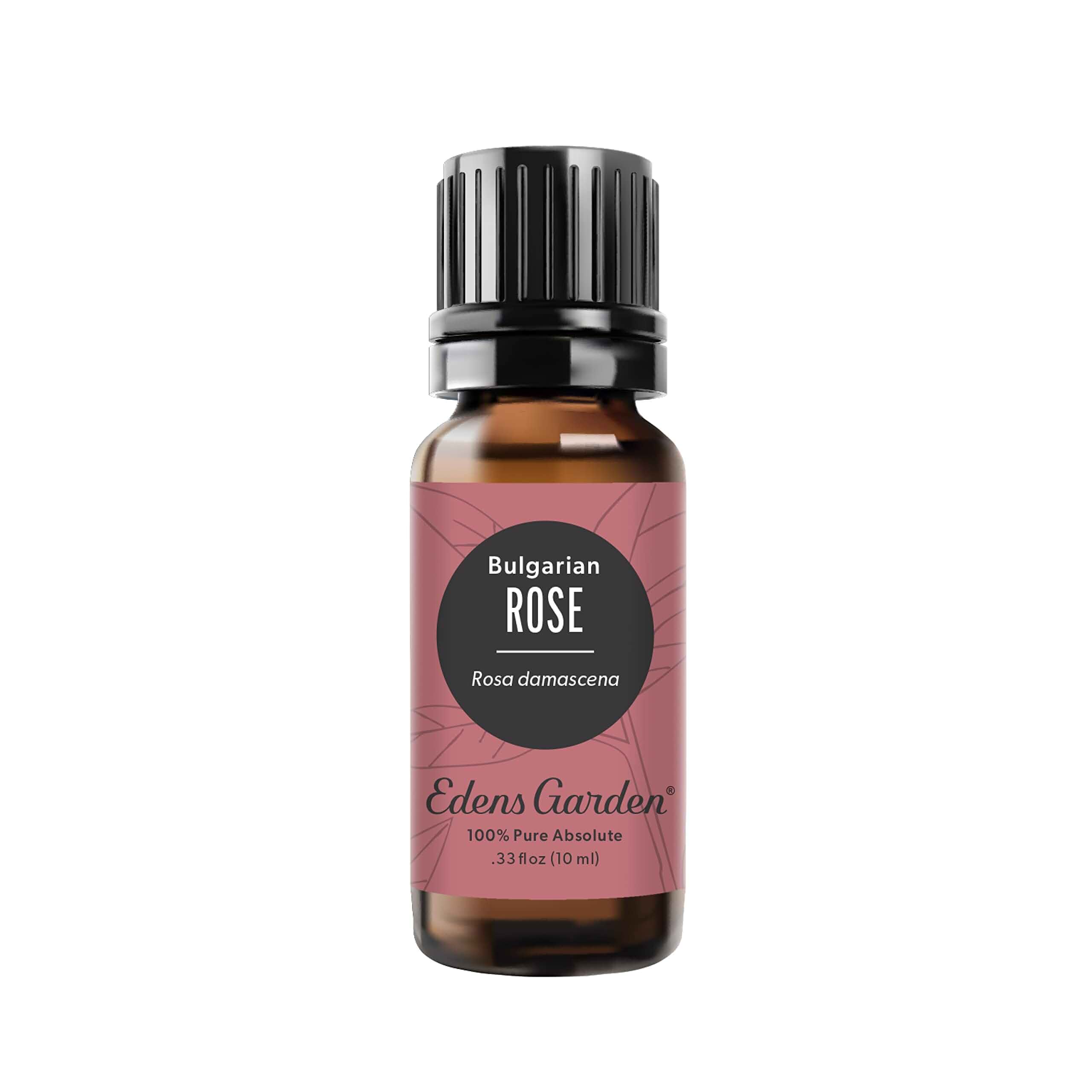 Edens GardenRose- Bulgarian Essential Oil- 100% Pure 10 ml (.33 fl oz) Premium Grade, Undiluted, Natural, Therapeutic, Aromatherapy, The Best For Diffuser, Skin, Face, Hair