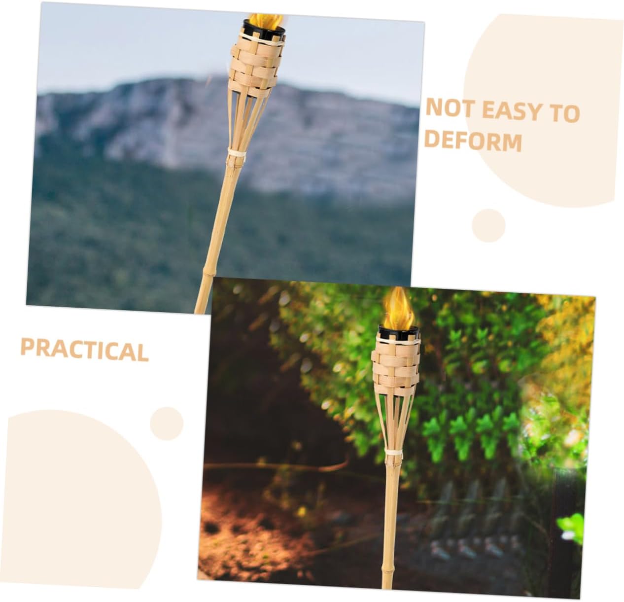 CANIGHT Torch Lamp Lightweight Oil Lamp for Outdoor Decor for Landscape Pathway Lighting for Parties and Celebrations Easy to Refill and Design