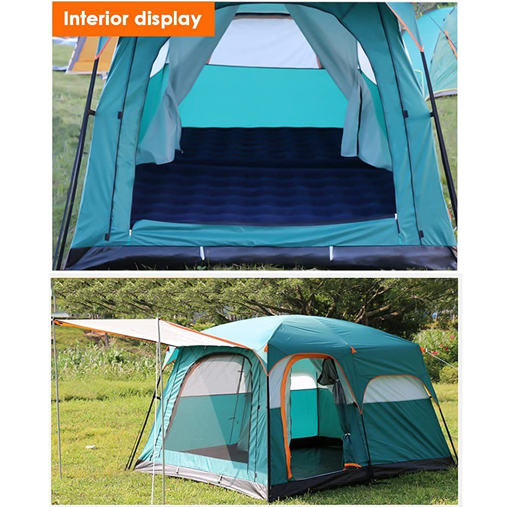Fit4home 6 Man Tent With Living Area And Bedroom- Large Family