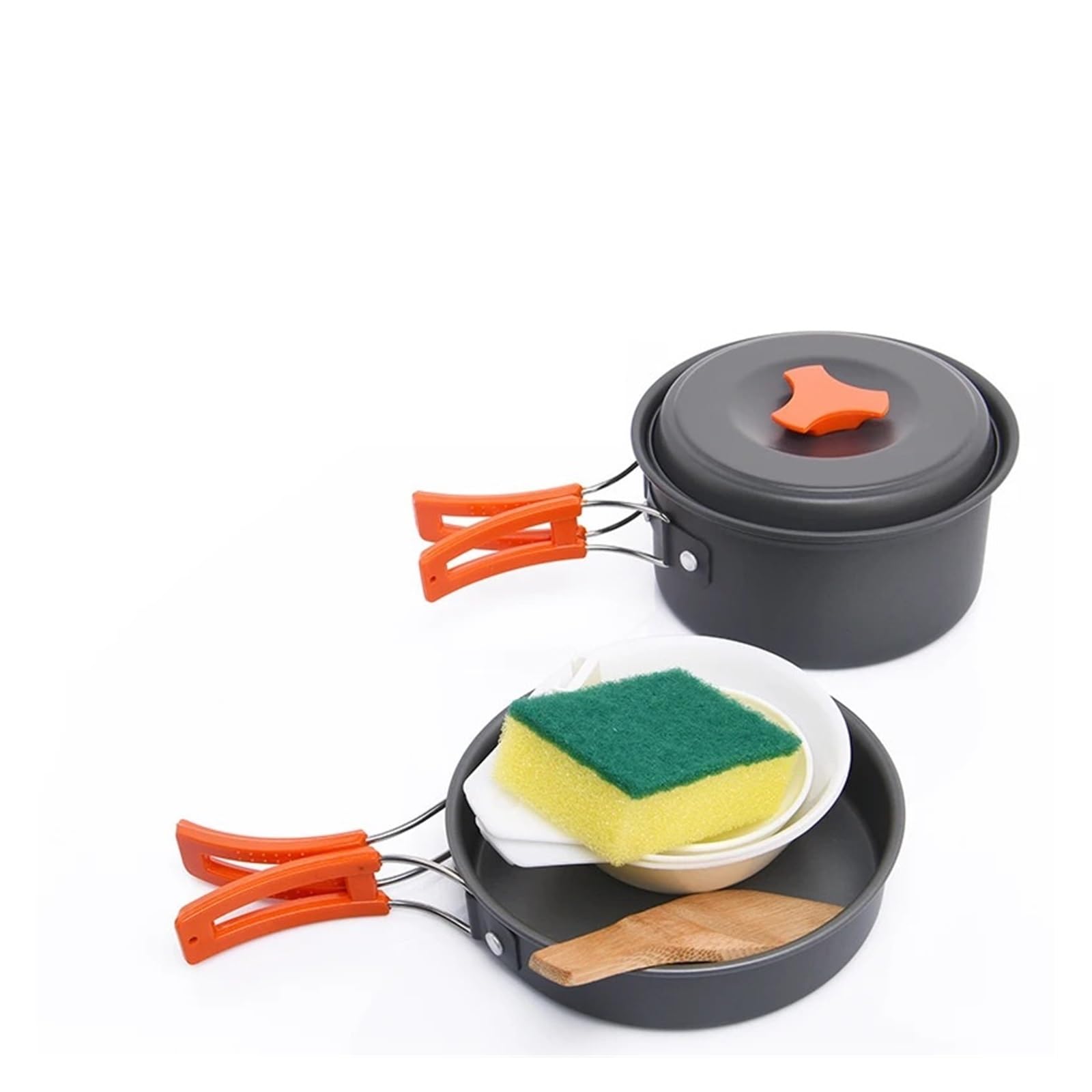 Set di pentole da campeggio Outdoor Stoviglie Utensili da cucina Escursionismo Picnic Attrezzature da viaggio Fornello turistico