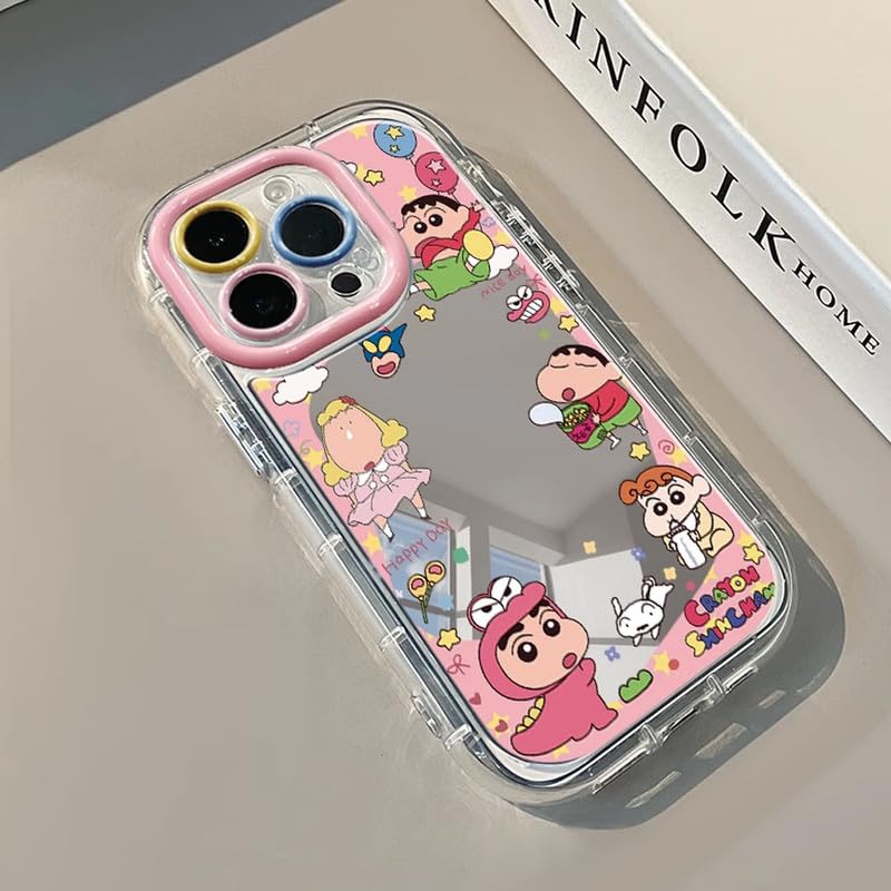 Amazon.co.jp: iphone13 用 ケース クレヨンしんちゃん 鏡