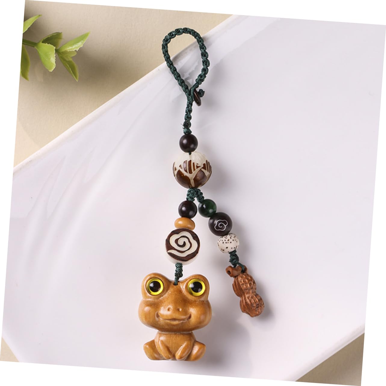 VALICLUD 4stücke Holz Tier Schlüsselanhänger Charm Süßes Frosch Design Als Taschenanhänger Oder Handy-dekoration Leicht Und Auffällig Perfektes Für Jeden Anlass