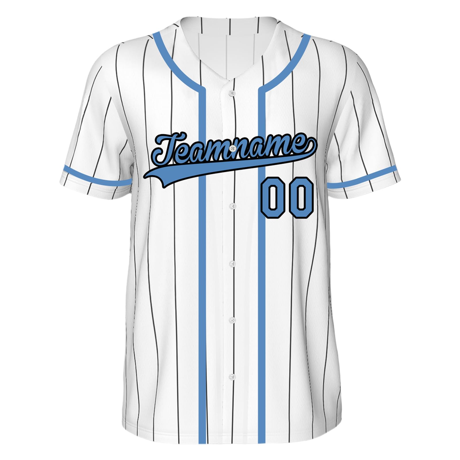 Maillot de Baseball Brodé Personnalisé Nom Numéro Logo Uniforme d'Équipe Hommes Femmes Enfants Chemise à Boutons Style Rayures S-4XL