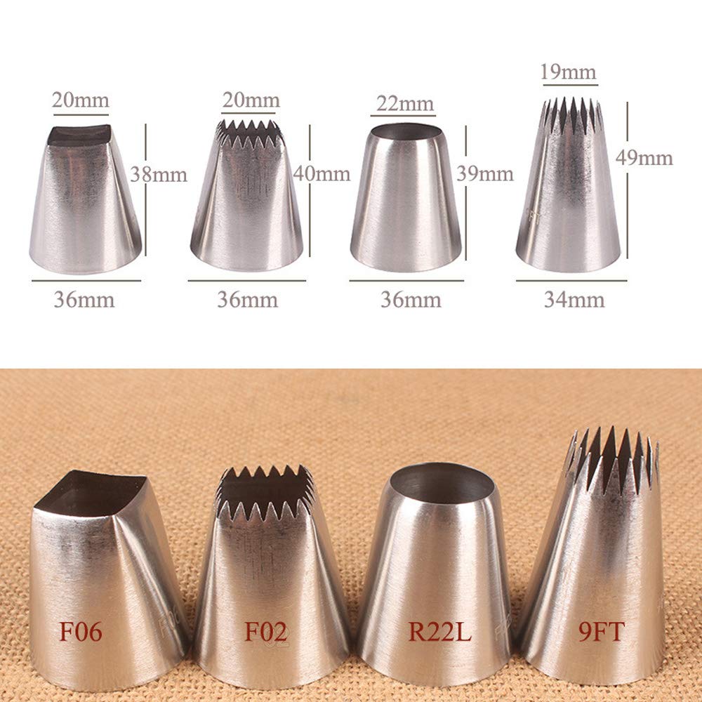 Lot de 7 grandes douilles à douille – Outils de décoration de