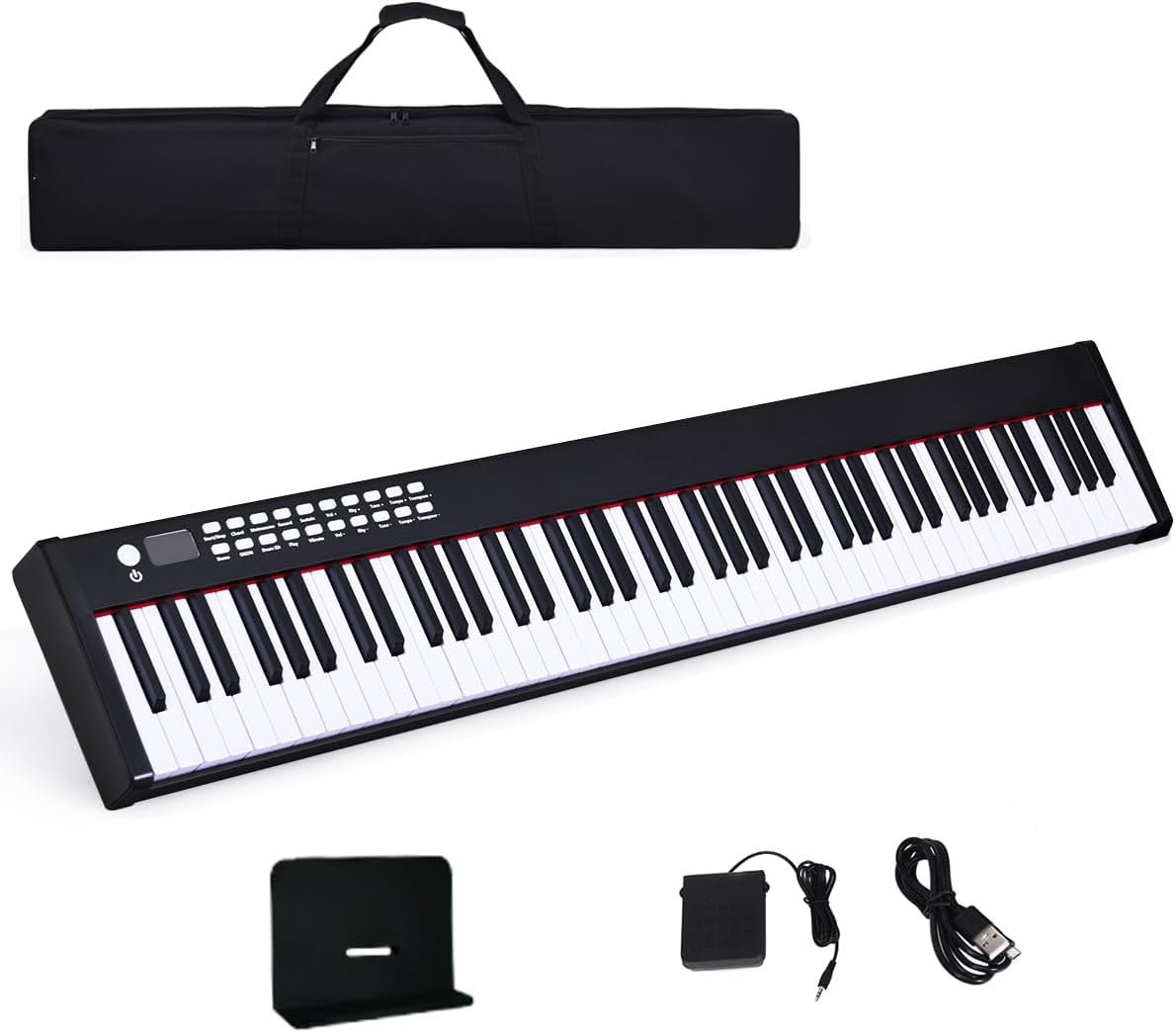 COSTWAY 88Key Digital Piano Keyboard, Fullsize Electronic Pianos with