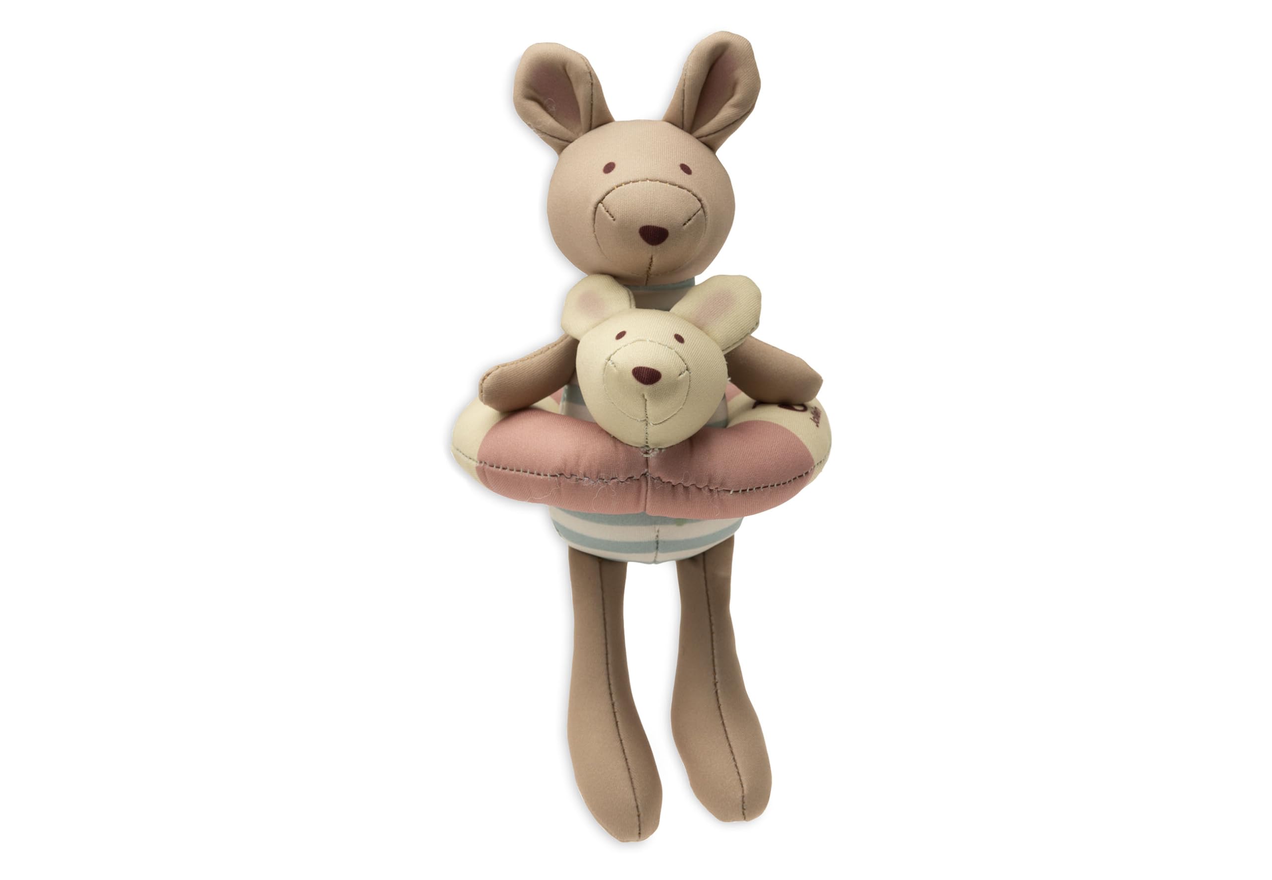 Jollein Bath Doll Baby - Kangaroots - Floating Bath Doll with Removable Swim Ring - Bath Toy - Water Play Toy - Easy to Clean