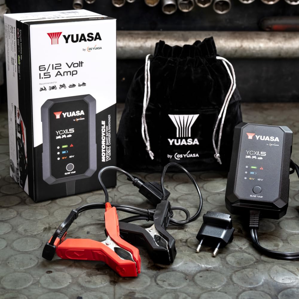 Yuasa YCX1.5 6/12 V 1,5 A inteligentna ładowarka motocyklowa