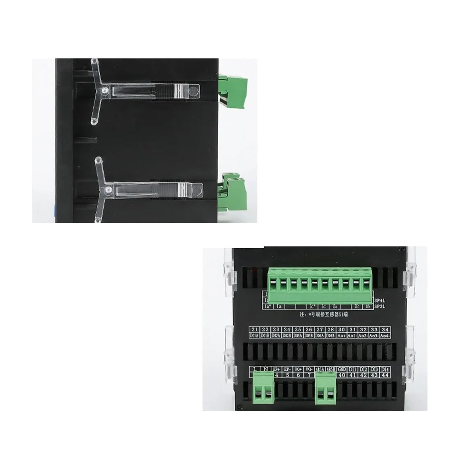 Voltímetro Digital AC220V amperímetro medidor de Panel de potencia multifunción medidor de frecuencia medidor de corriente de voltaje probador | Ammeter(RS485 72mm)