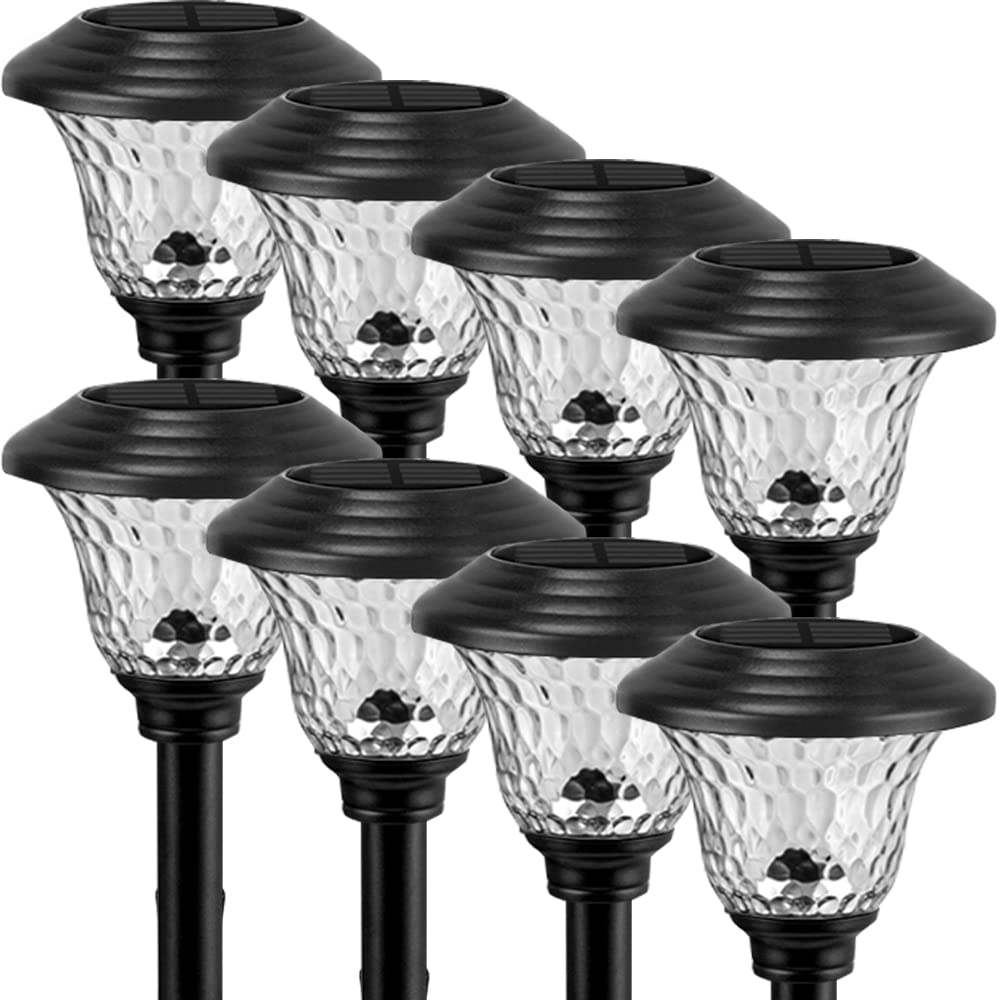 Buy BEAU JARDIN 8 Pack Solar Pathway Lights Supper Bright UP to 12 Hrs