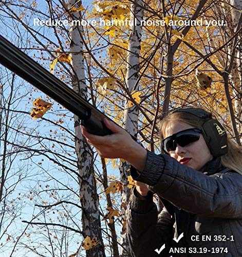 Image of PROHEAR 016 NRR 26dB Shooting Ear Protection, Slim Passive Earmuffs