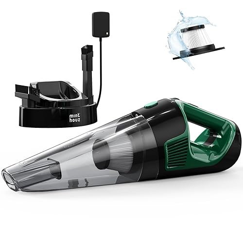 Handheld Vacuum Cordless, Strong Suction Car Vacuum Cleaner with LED
