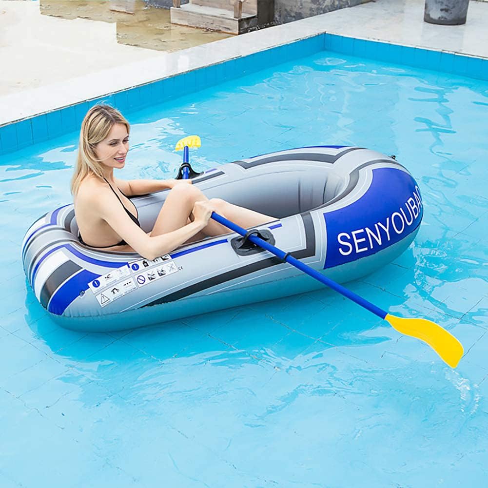 Boat Raft, Inflatable Set,Inflatable Dinghy Rowing Boats For Adults Rubber Dingy Bat-Inflatable Kayak Canoe Fishing,Thickened Fishing Tear-resistant Foldable Drifting Boat,One persinflatable boat