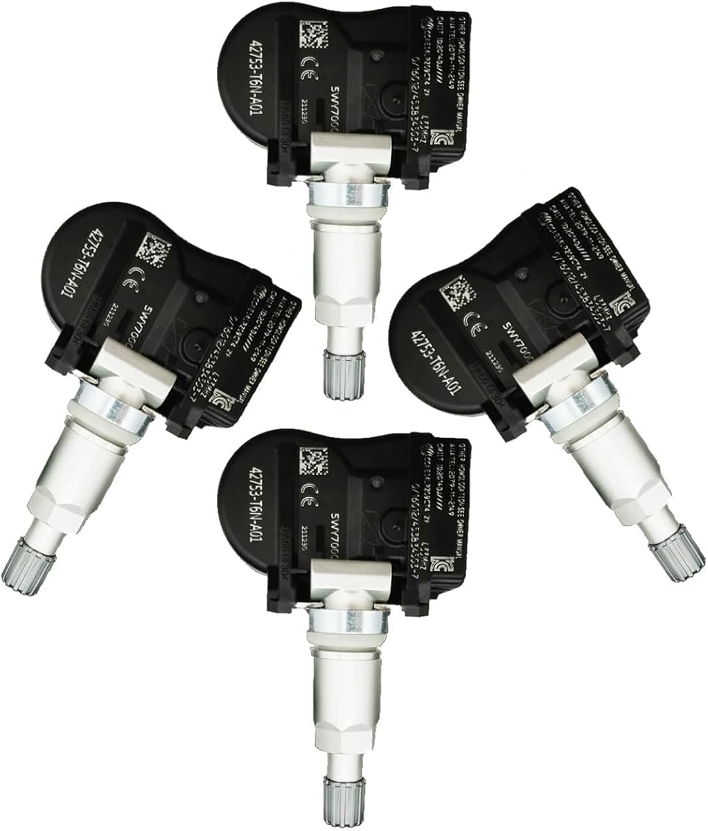 Cheriezing Programmed Tire Pressure Monitoring System (TPMS) Sensor 433MHz Compatible with 2016-2022 NSX RDX TLX ILX Odyssey Passport Pilot Ridgeline Replace# 42753-T6N-A01 Set of 4