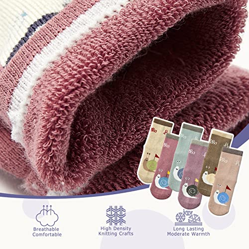 Boys Warm Socks Kids Winter Socks Thicken Terry Thermal Crew Socks for Boys 6 Pack3