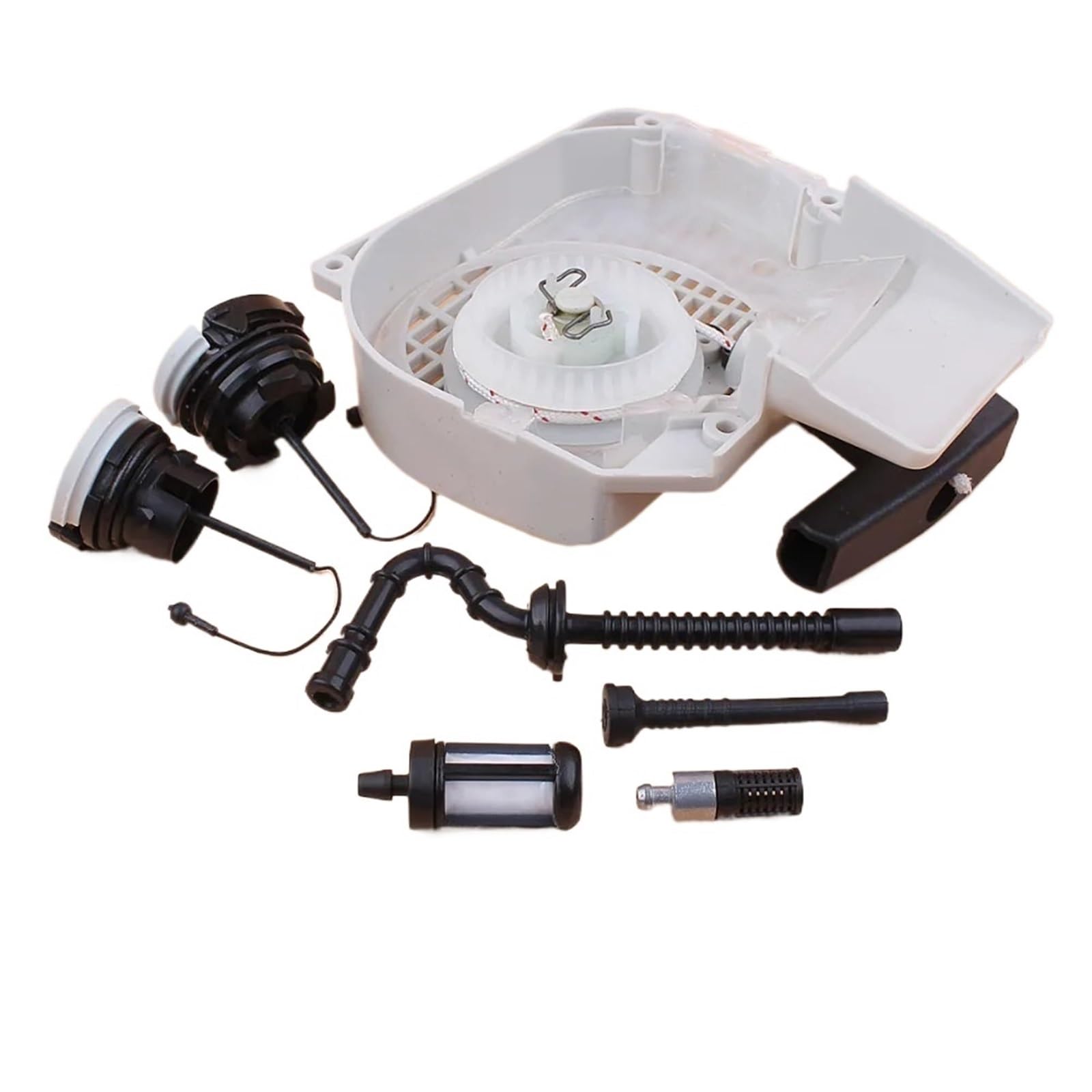 Kit de filtro de manguera y tapa de tanque de combustible y aceite de arranque de retroceso for motosierra S/T/I/H/L MS210 MS230 MS250 MS 250 230 210