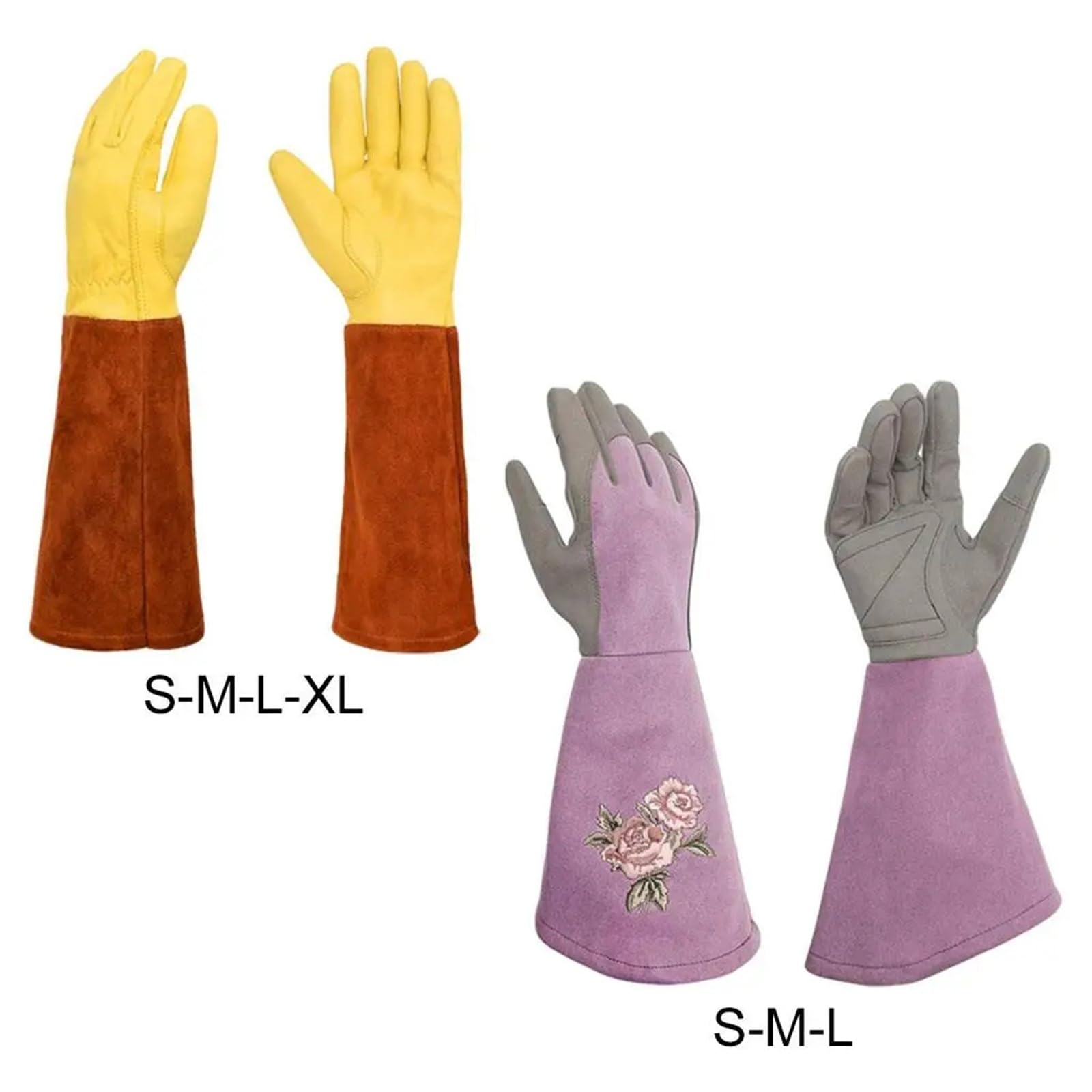 Guanti Giardino Guanti da giardinaggio in pelle Thorn for giardinieri uomini e donne(Violet M)