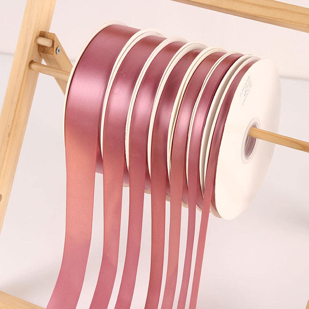 Ribbons For Gift Wrapping Ribbon For Fabric Satin Ribbons 0,6-4Cm Rose Fioletowy Wstążka Wstążka Wstążka Wstążka Prezent Prezent Wstążka Diy Handmade Bow Pływający-Szerokość 1 Cm Rose Ma 90 Metrów Dłu