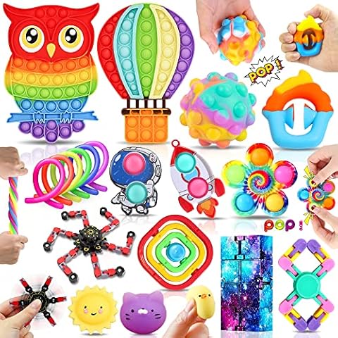 Juego de Juguetes Antiestrés Chennyfun con 19 Piezas Cover