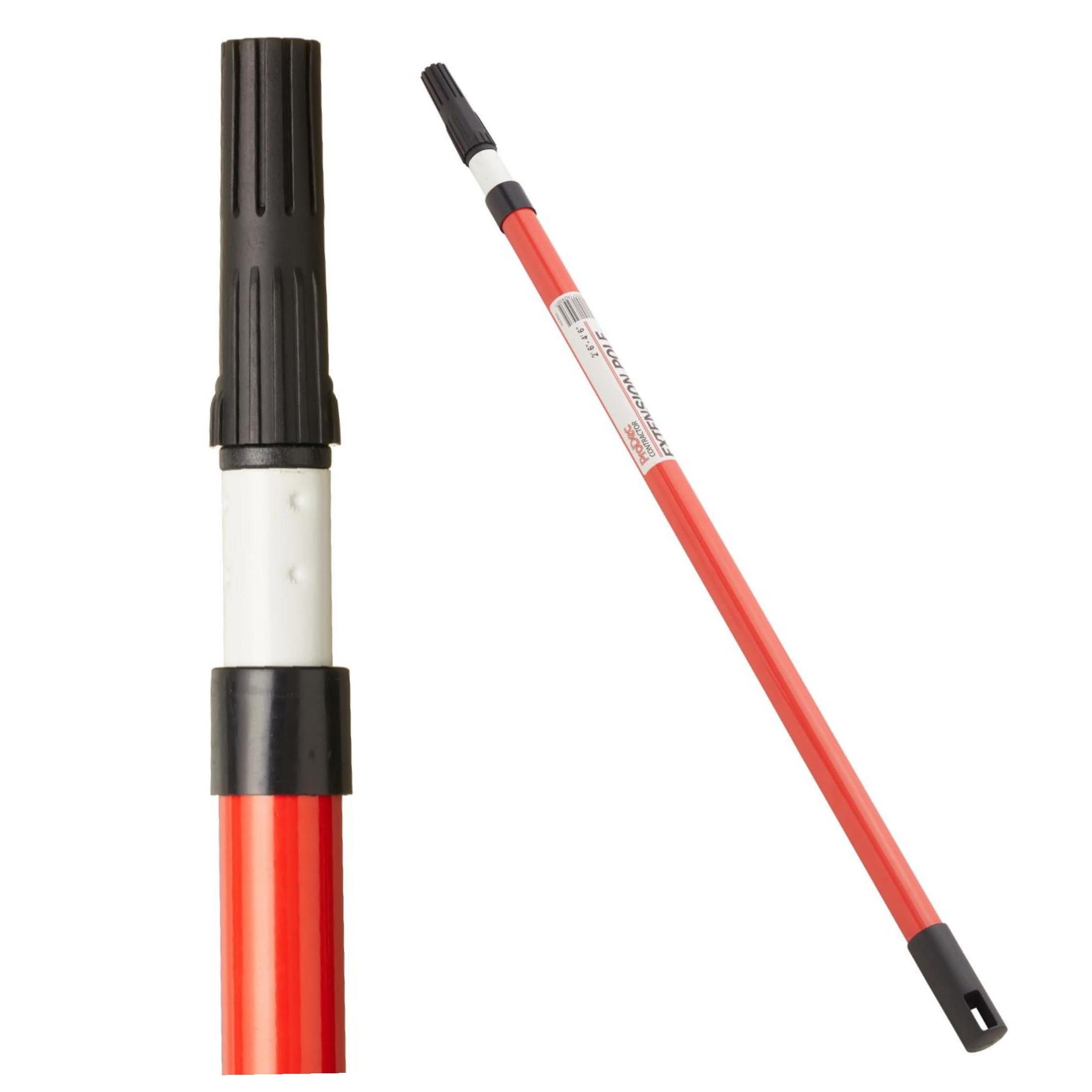 ProDec Contractor 2'6" - 4'6" (0.75m-1.4m) Twist Lock Extension Pole for Paint Roller Frames, Gives Extended Reach When Painting Compatible with Screw and Push Fit Frames