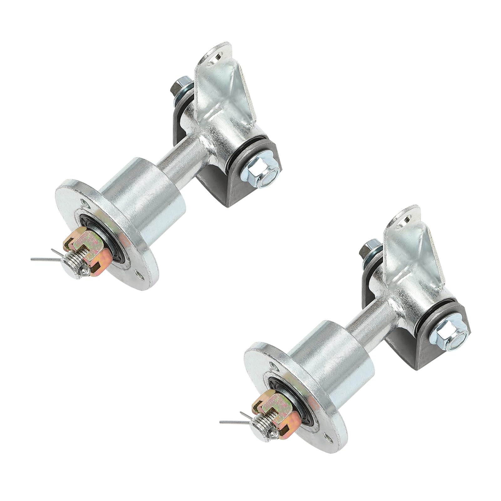 Lot 2 Paire Axes Roue Karting 12,5cm Fer Galvanisé Essieu Arrière Voiture De Plage, Pièce Rechange Go Kart Performance Axe Transmission Tout-Terrain Argent