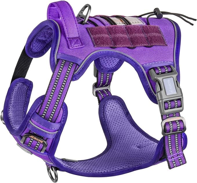Image of AUROTH Tactical Dog Harness Medium Sized Dog No Pull Adjustable Dog Vest