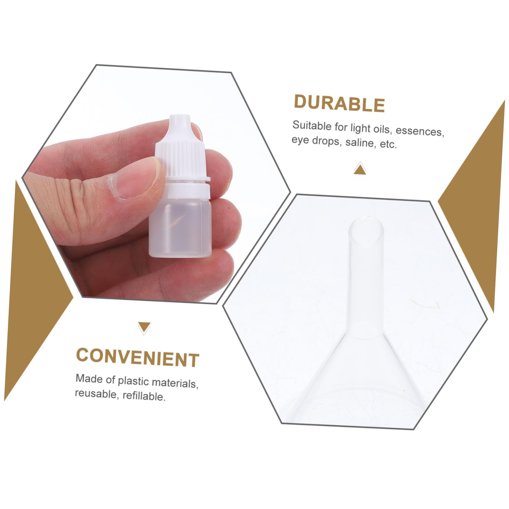 KICHOUSE Plastic Dropper Bottles Set 12pcs Mini Eye Dropper Bottles 3ml Leakproof for Eye Drops Essential Oils