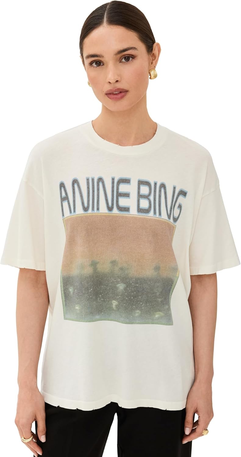 ANINE BING Women's Cade Mushrooms Tee