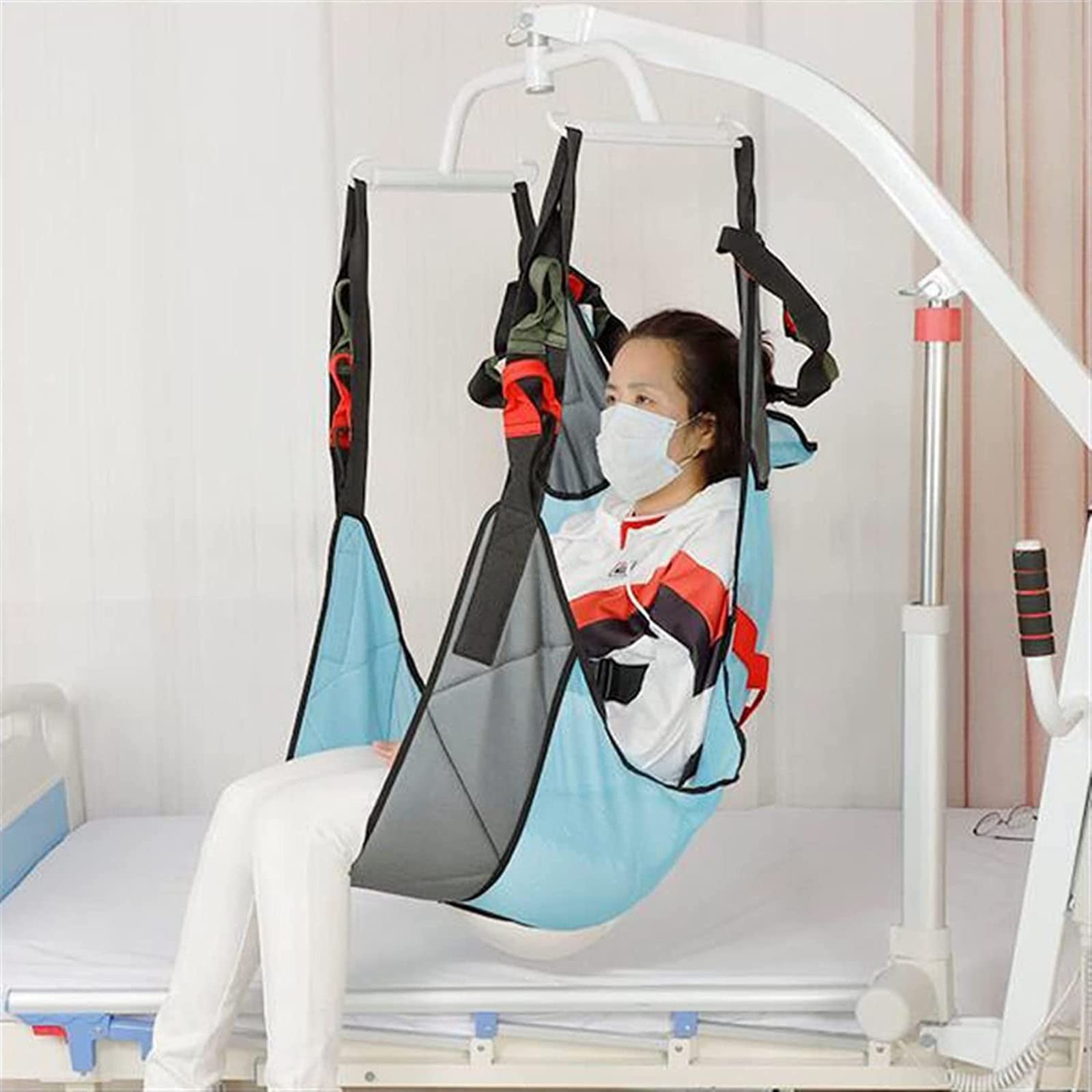 CEEBUS Grúa de Paciente Arnés de elevación de Todo el Cuerpo para Pacientes arnés de elevación de inodoros arnés de piernas divididas para Ancianos y Personas con Movilidad Reducida (Color : B)