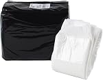 CutiePlusU Diapers Heavy Absorption White 10Pcs (M 28"-38") | Disposable Diaper Dry Surface Diapers All Night for Women and Men