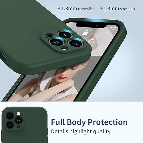 Miniatura 4 de FUNMIKO Funda diseñada para iPhone 12 Pro con protector de pantalla, protección completa con cubierta mejorada para el lente de la cámara, funda