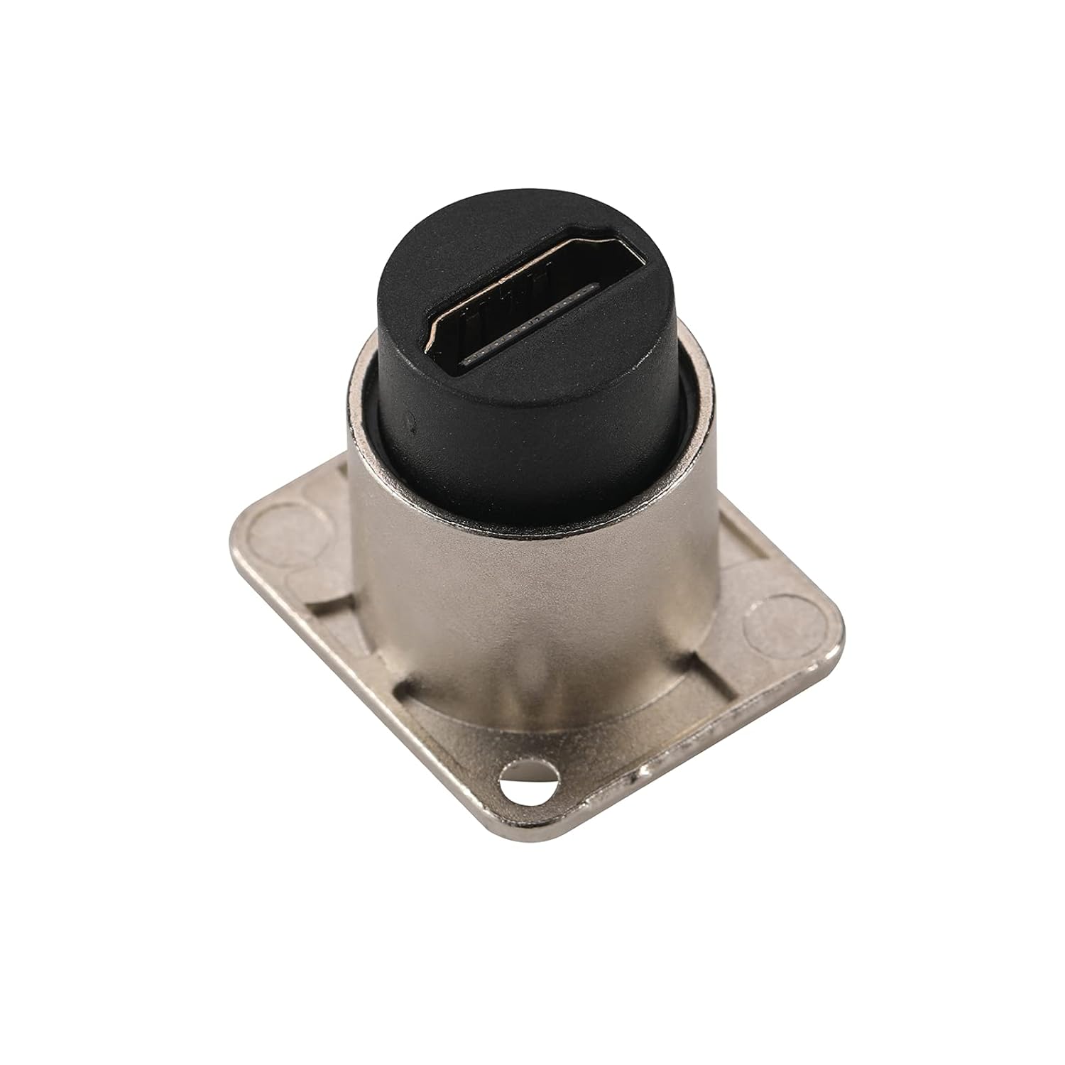 2PCS HDMI Waterproof Connector, Metal Shell M25 Panel Mounting Female to Female HDMI Bulkhead Coupler with Waterproof Dust Cap
