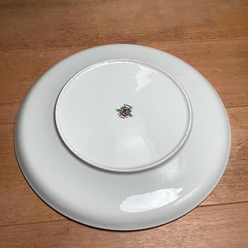 Amazon.co.jp: KAKUMO 陶器 葉柄 プレート 26cm U 60年70年 昭和