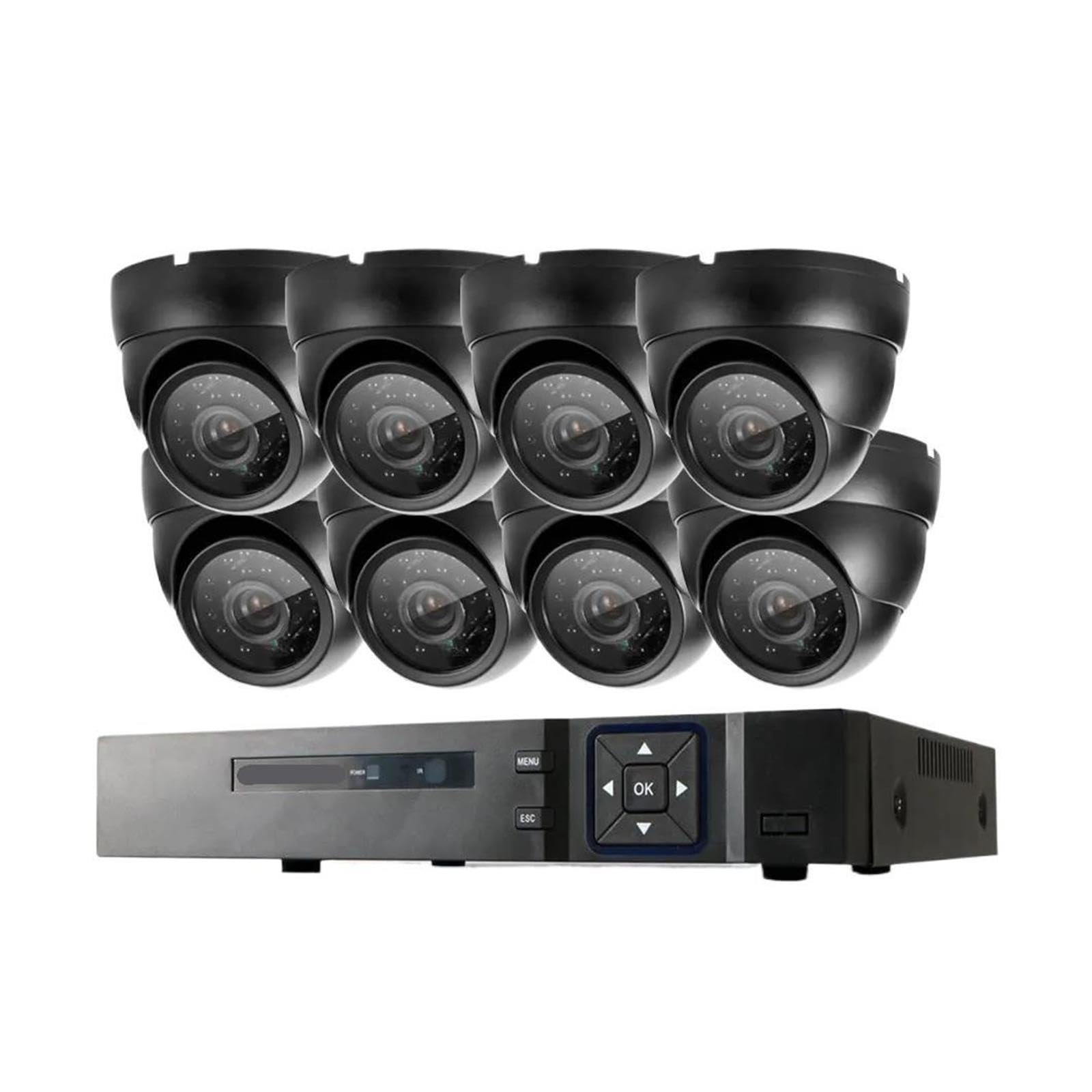 Sistema di sicurezza CCTV a cupola 16CH 5MP AHD H.265