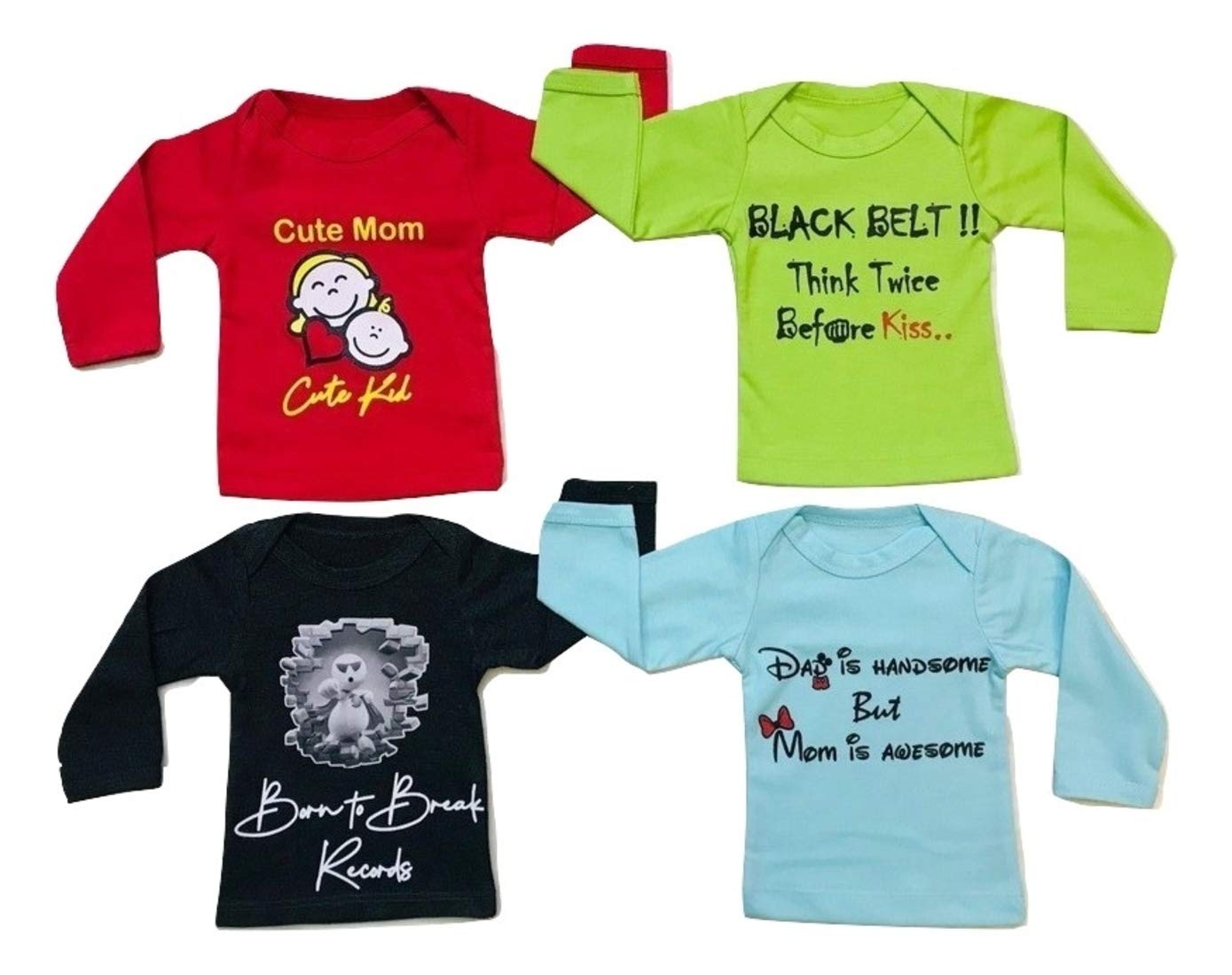 Piku Storefull Sleeves Grey Rose Red Blue And Green T Desertcart