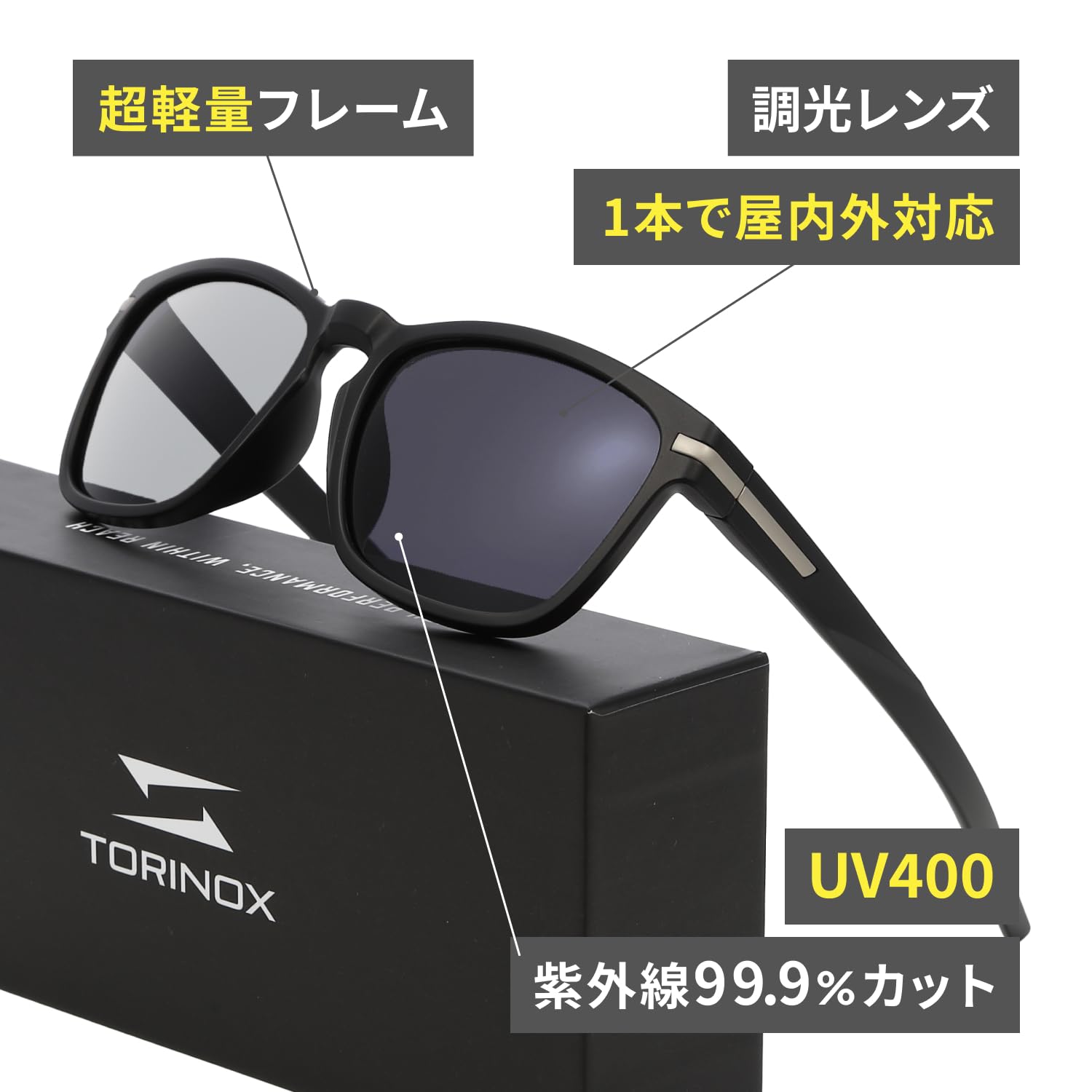 TORINOXのストアを表示 [TORINOX] サングラス メンズ 運転用 偏光サングラス 超軽量 UV400 釣り スポーツ in use