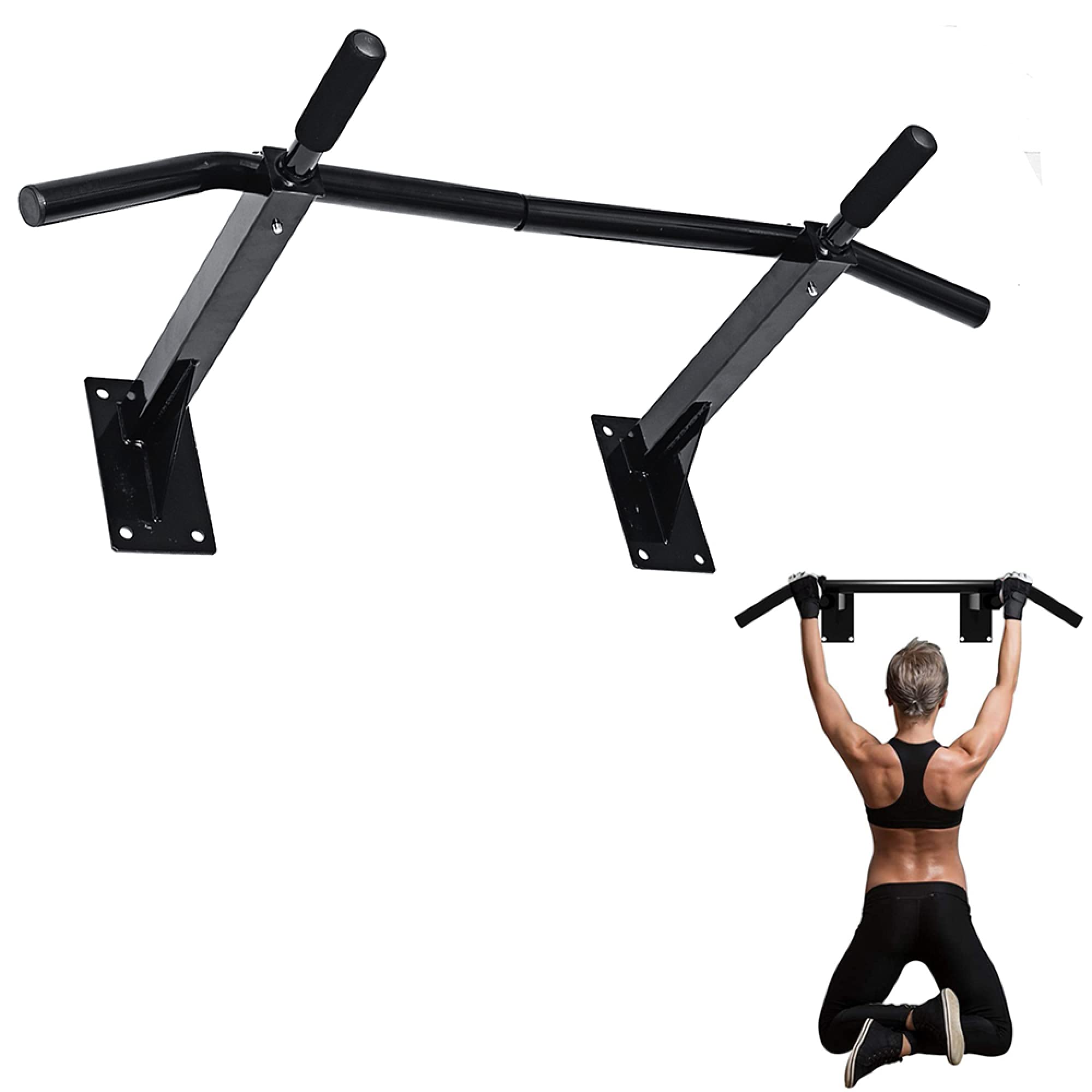 Dip-Station & Klimmzugstange für Heim-Fitnessstudio – 200 kg Kapazität, robuste Krafttrainingsstange für Körpergewicht-Workouts, Trainingsgeräte