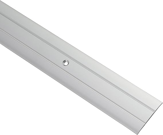 Overgangsprofiel 2 m, breedte: 7 cm, hoogte: 2 cm, zelfklevende vloerafdeklijsten, hoogtecompensatieprofiel, deurrail, overgangsrail, 1, zwart, 2 m x 7 cm x 2 cm