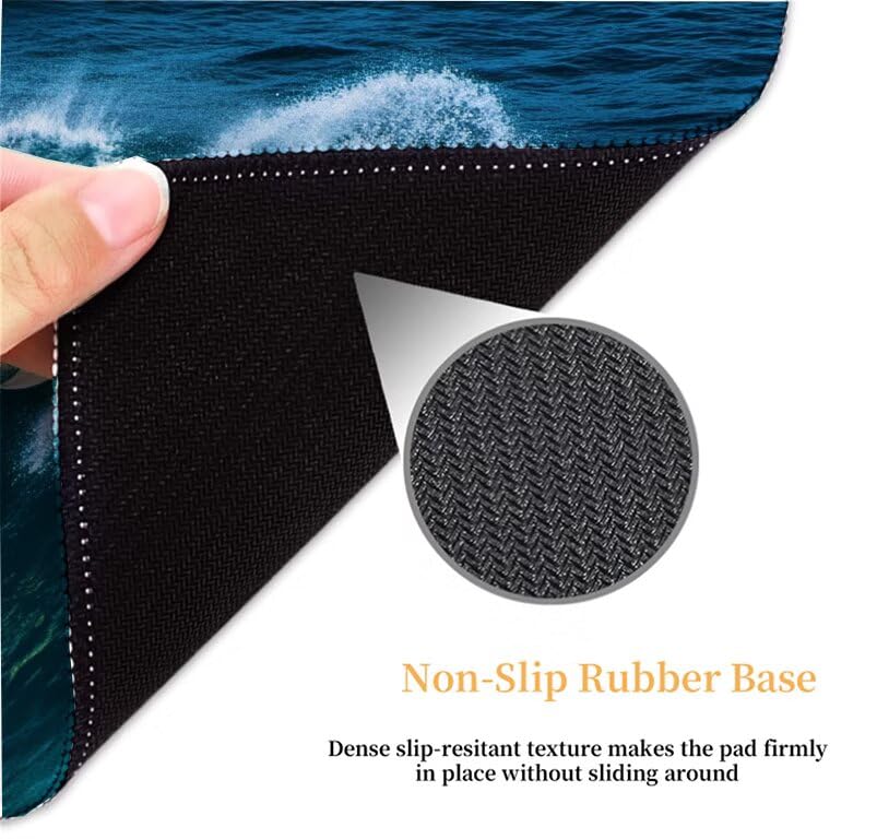 Tapis souris XXL 900x400 anti-glisse pour éviter les erreurs de visée PC - 5