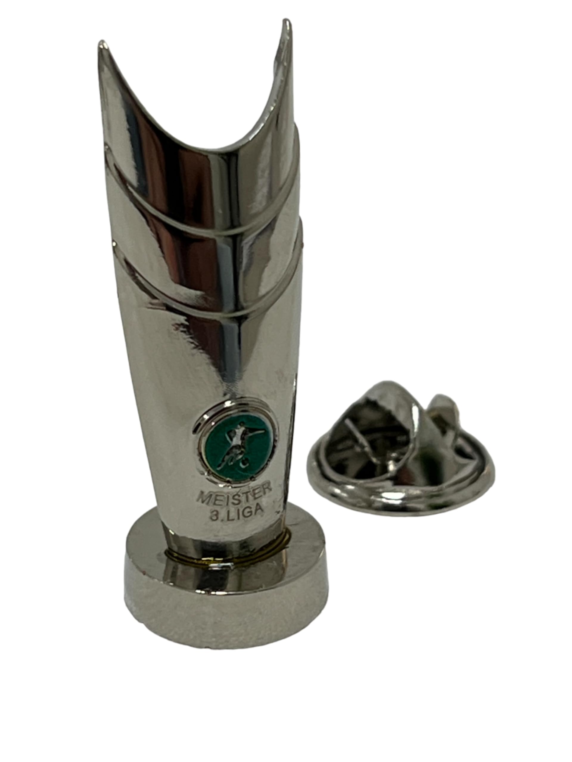 Pan Pins GmbH - DFB Pin Anstecker Anstecknadel Meisterpokal 3 Liga Pokal Trophy Trofee 30 mm Höhe Metall Miniatur Zamak Trophy Fußball Fanartikel offiziDFB Lizenprodukt Sport Merchandise Fußball Nachb