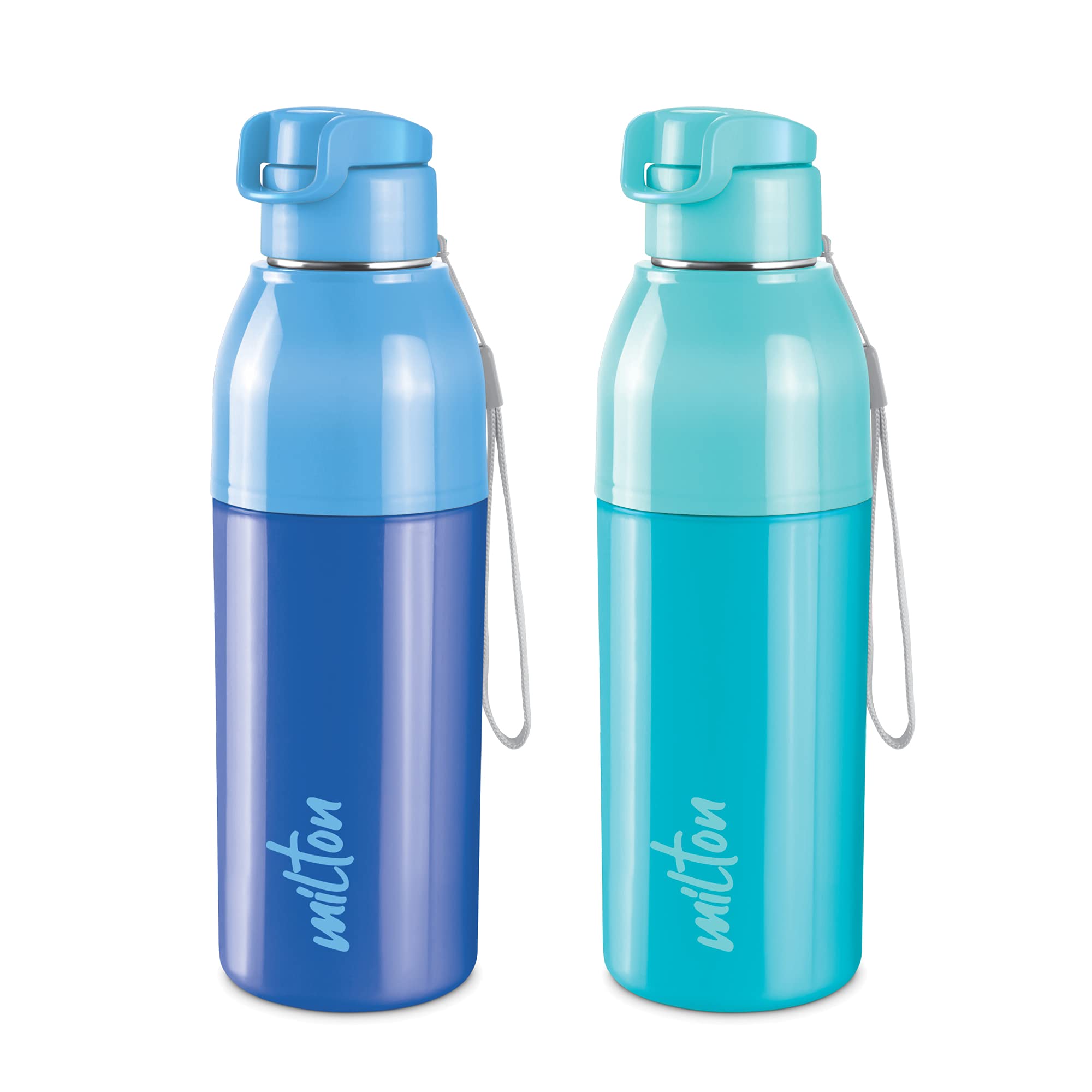 Milton Steel Convey 600 Insulated Inner Stainless Steel Water Bottle,Set of 2, 520 ml Each, Blue, Cyan | Leak Proof | BPA Free | Hot or Cold for Hours | Office | Gym | Hiking | Treking | Travel Bottle (B09DL8C1GT) Amazon Price History, Amazon Price Tracker