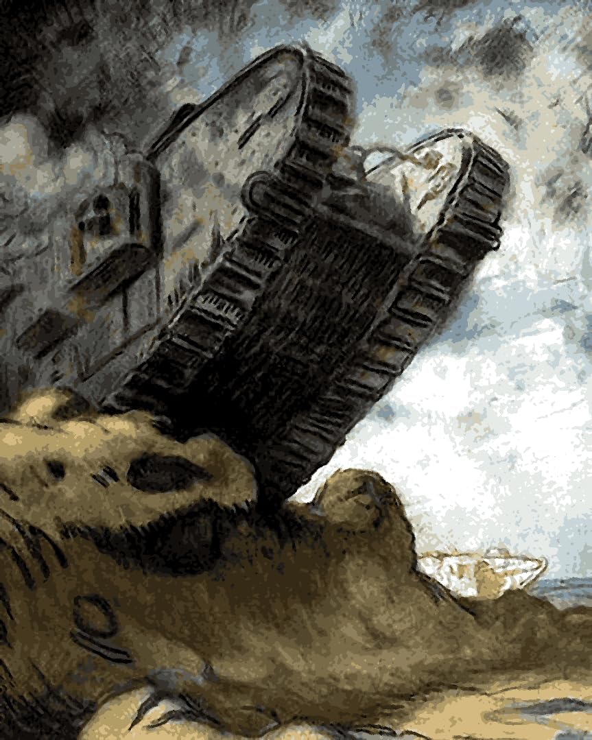 WW1 Collection PD (41) - A Tank - Van-Go Paint-by-Number Kit 50x65cm no Frame