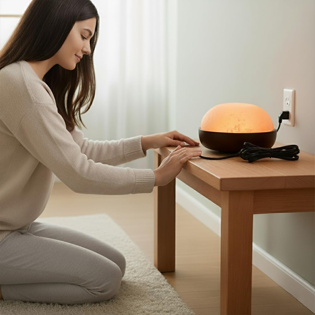 Himalayan Salt Lamp Dome 7" H and 9" W for spa and Sauna Decor