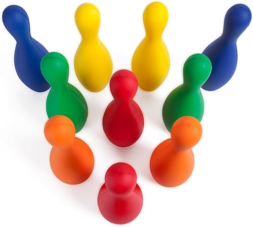 Miniatura 9 de Champion Sports - Juego de bolos de espuma ponderada, solo pasadores