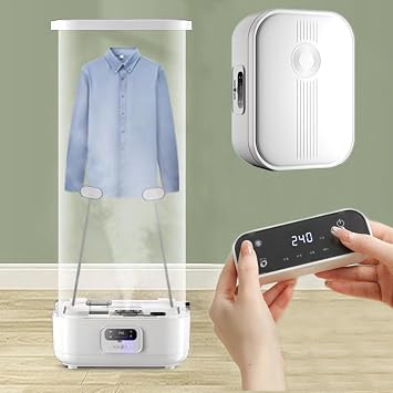 Electric Clothes Dryer,Automatic Ironing Machine,Tumble Dryer Press Machines,Quick Dry Steam,Portable,With Remote Adjustable Timer