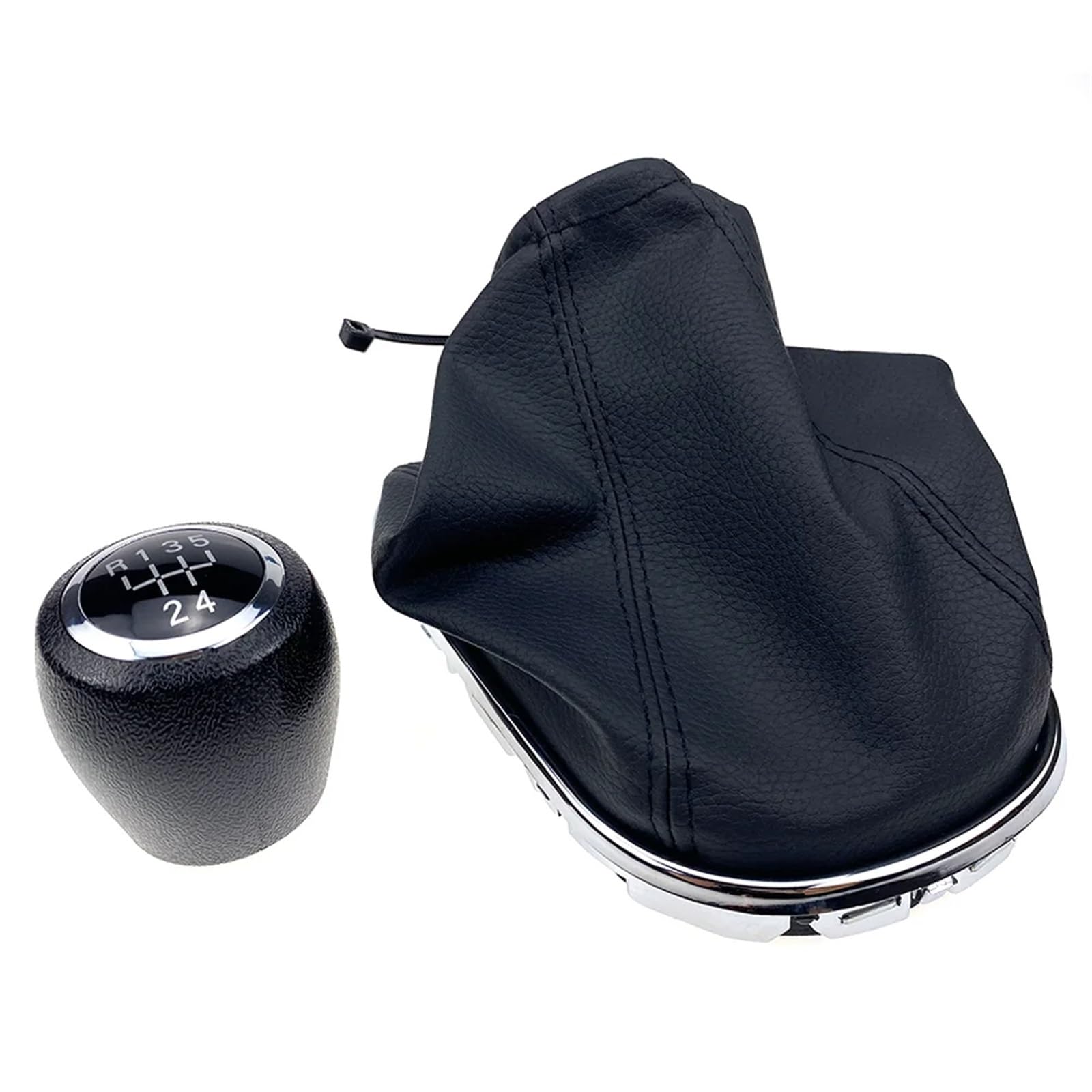HSUKIHO Car Shift Knob Cover for Chevrolet for Chevy for Cruze (2008-2012) MT 5 6 Speed Car Gear Shift Knob Head Stick Handle Shifter Gaitor Boot Cover(5 Speed Black line)