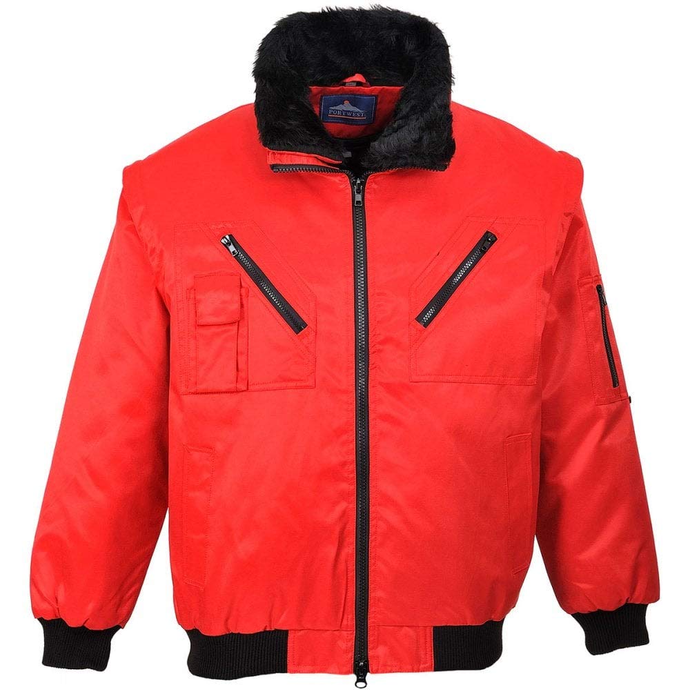 Portwest Red Pilot Jacket - Large