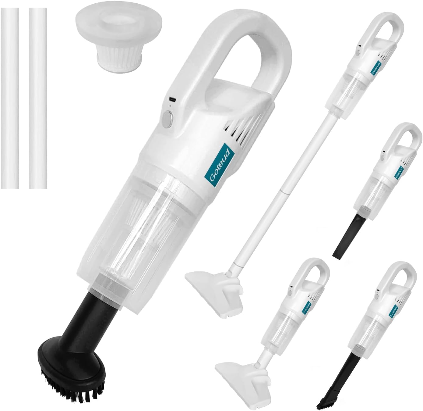 Cordless Handheld Vacuum, Compact Home and Car Vacuum with Crevice Tool
