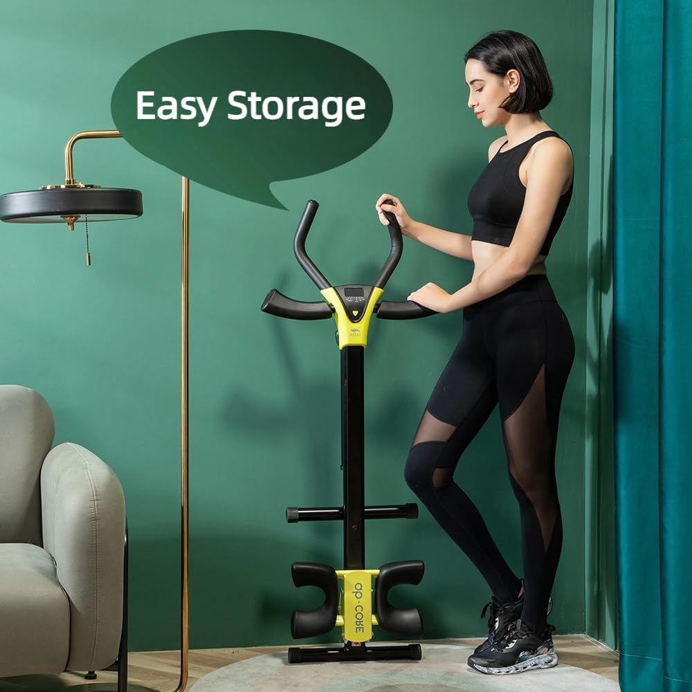 Height Adjustable Ab Trainer Abdominal Whole Body Workout Machine with LCD Monitor